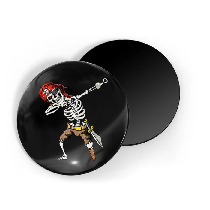 Dabbing Skeleton Pirate Halloween Kids Jolly Roger Pirate Magnet