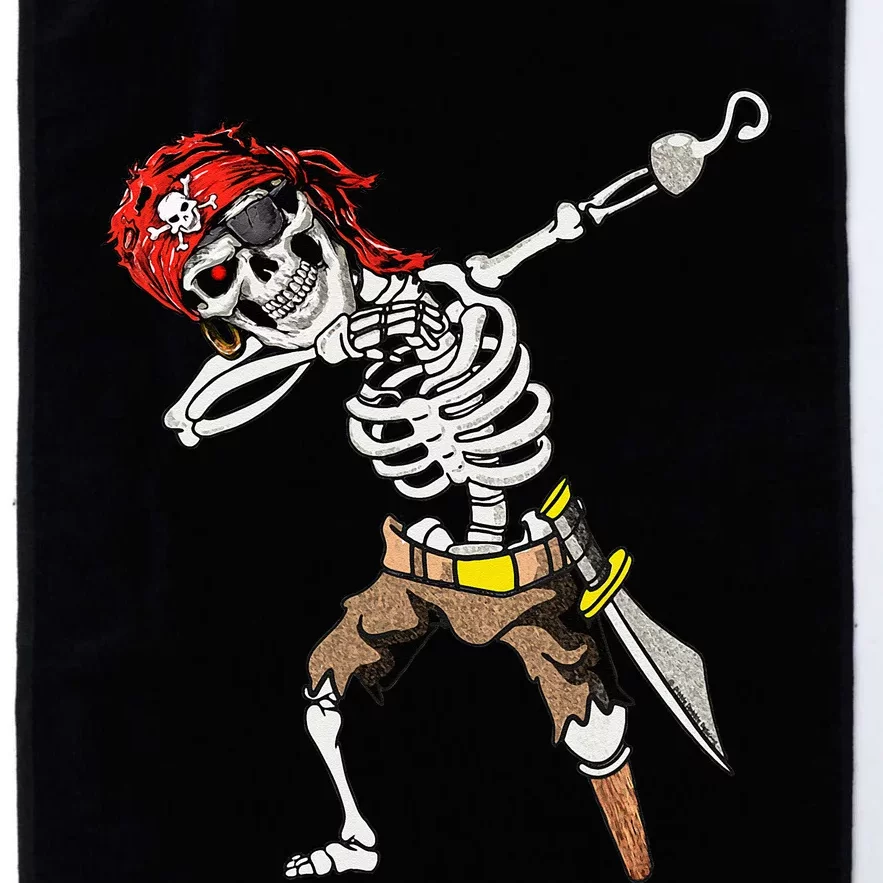 Dabbing Skeleton Pirate Halloween Kids Jolly Roger Pirate Platinum Collection Golf Towel