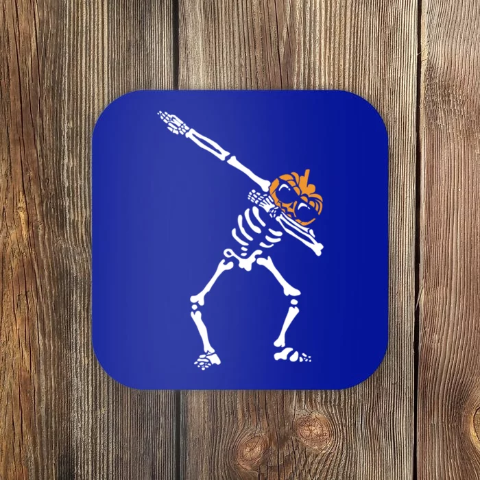 Dab Skeleton Pumpkin Head Jack O Lantern Halloween Humor Gift Coaster