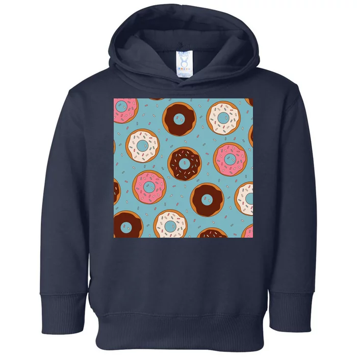 Donut Sweet Pastries Pattern Toddler Hoodie