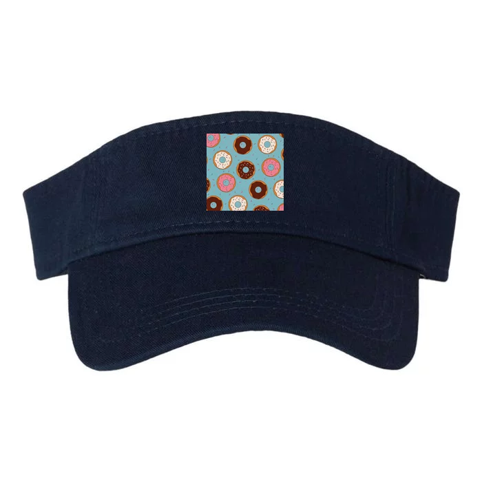 Donut Sweet Pastries Pattern Valucap Bio-Washed Visor