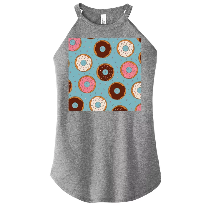 Donut Sweet Pastries Pattern Women’s Perfect Tri Rocker Tank