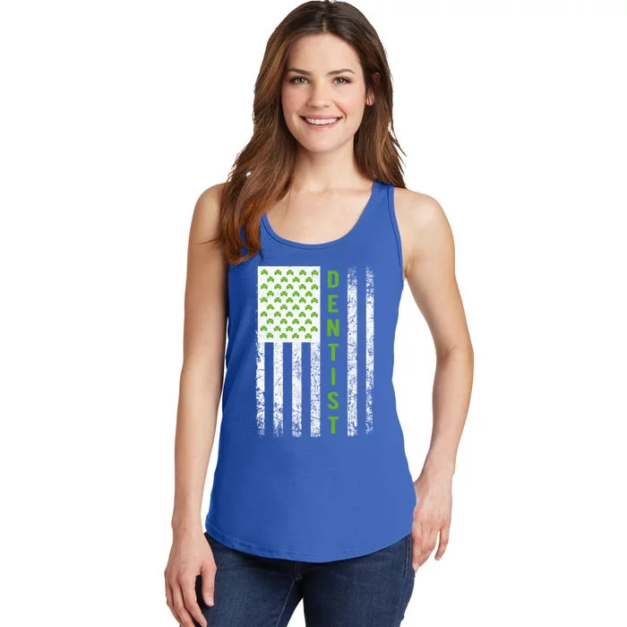 Dentist St Patricks Day Flag Cool Gift Dentist Gift Dentist Outfit Gift Ladies Essential Tank