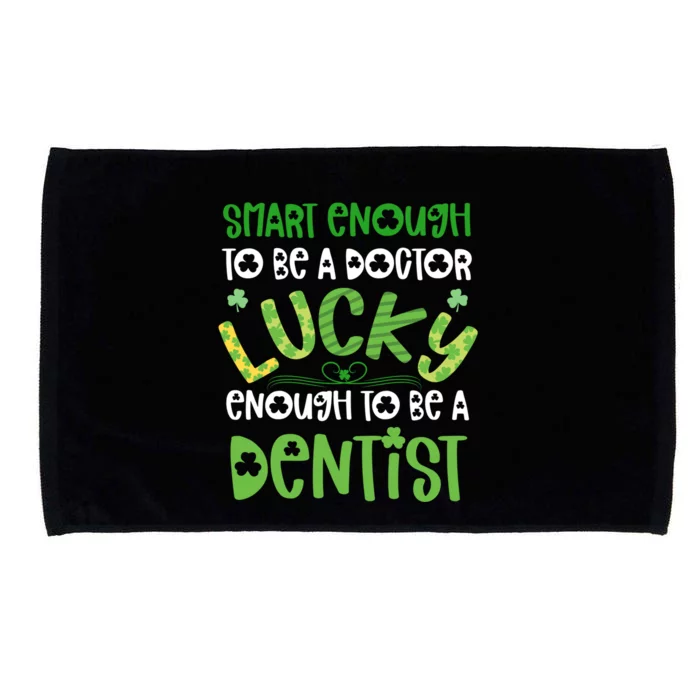 Dentist St Patricks Day Gift Lucky Dental School Student Gift Microfiber Hand Towel