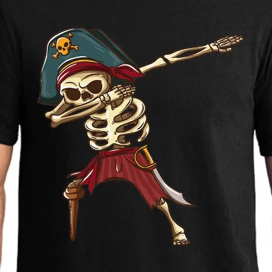 Dabbing Skeleton Pirate Halloween Dab Gift Pajama Set