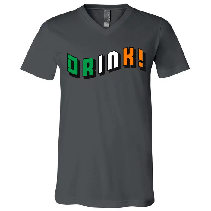 Drink St Patricks' Day V-Neck T-Shirt