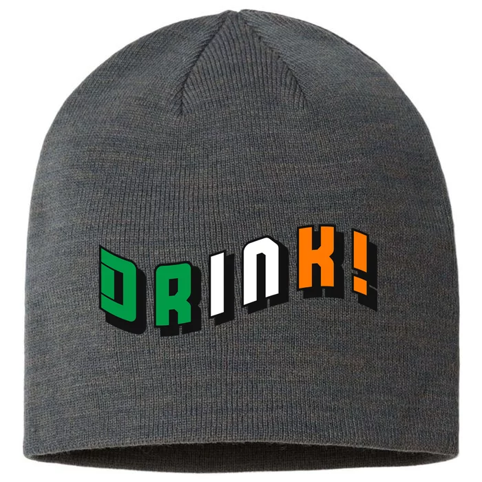 Drink St Patricks' Day 8 1/2in Sustainable Knit Beanie