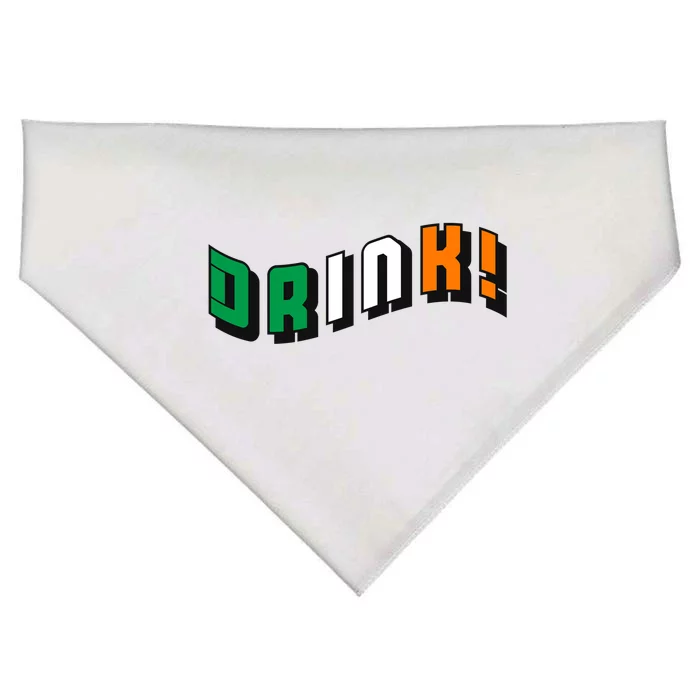 Drink St Patricks' Day USA-Made Doggie Bandana