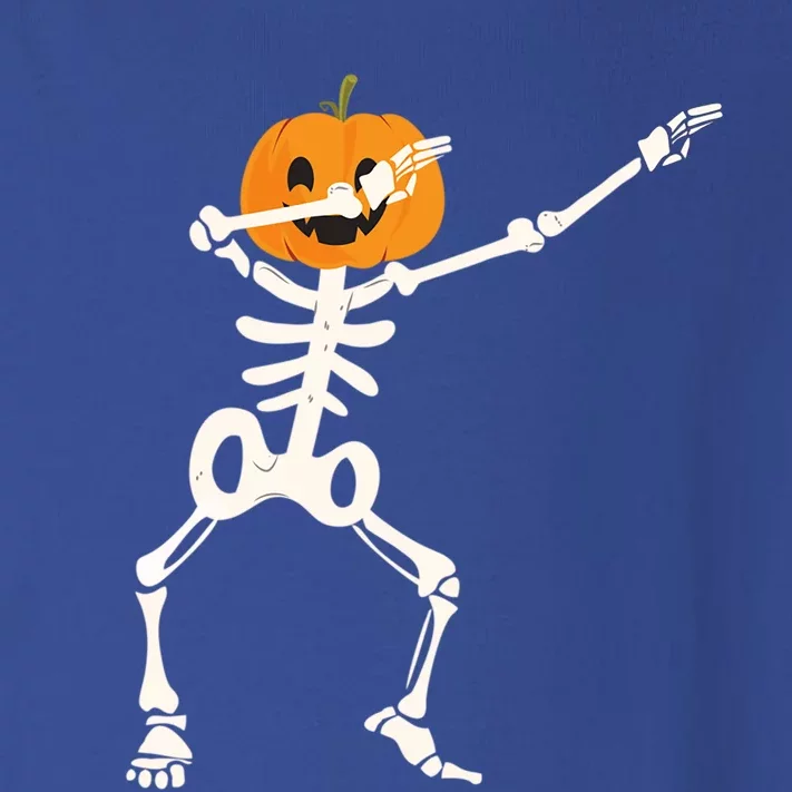 Dabbing Skeleton Pumpkin Head Funny Dab Gift Toddler Long Sleeve Shirt