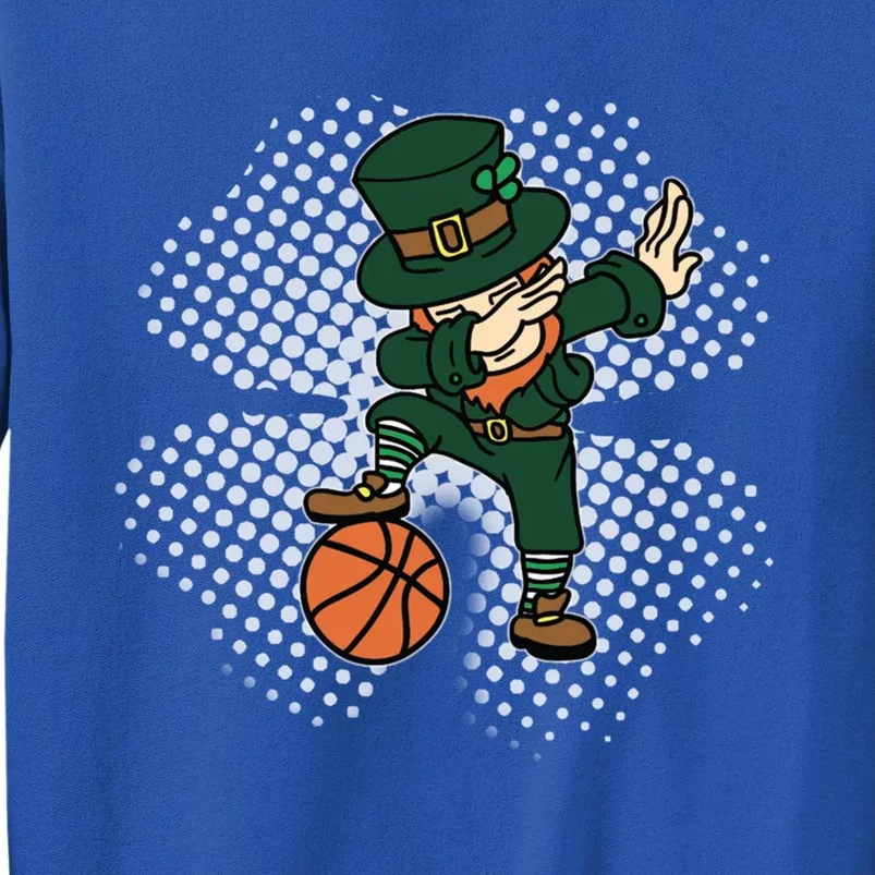 Dabbing St Patricks Day Basketball Leprechaun And Gift Tall Sweatshirt