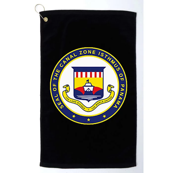 Double Sided Panama Canal Seal Panama Canal Platinum Collection Golf Towel