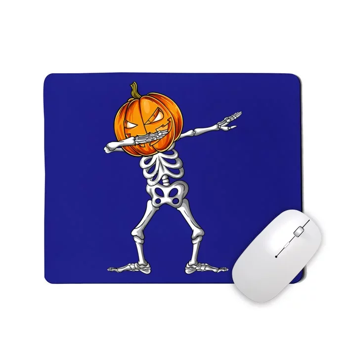 Dabbing Skeleton Pumpkin Halloween Costume Dab Gift Mousepad