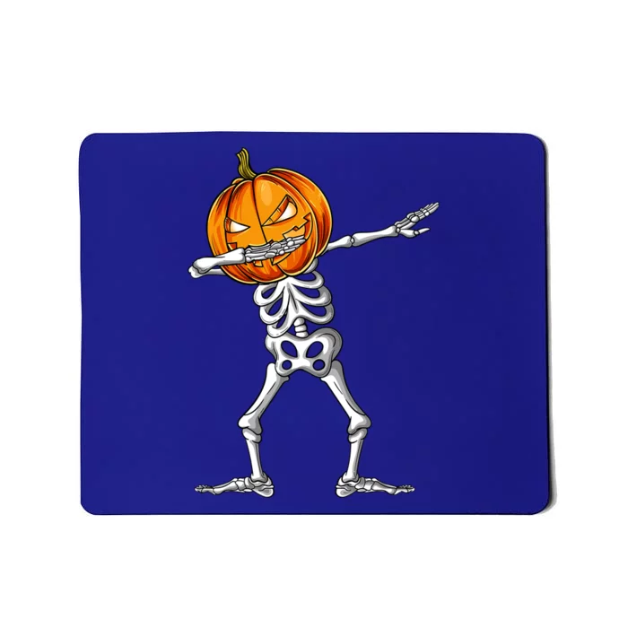 Dabbing Skeleton Pumpkin Halloween Costume Dab Gift Mousepad