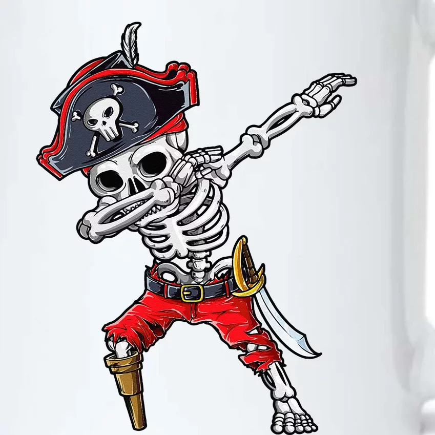 Dabbing Skeleton Pirate Halloween Kids Jolly Roger Black Color Changing Mug