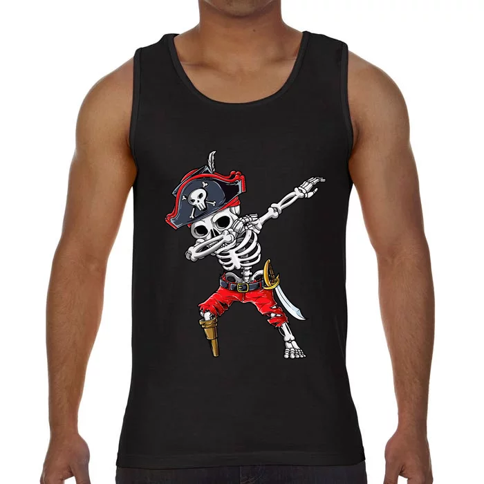 Dabbing Skeleton Pirate Halloween Kids Jolly Roger Comfort Colors® Tank Top