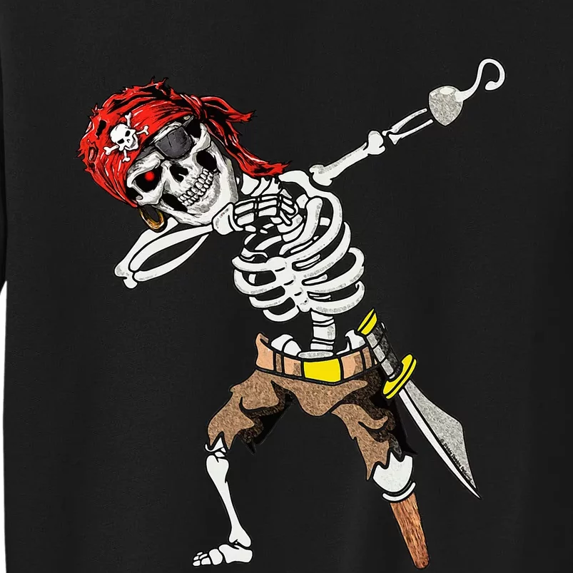 Dabbing Skeleton Pirate Halloween Jolly Roger Pirate Sweatshirt