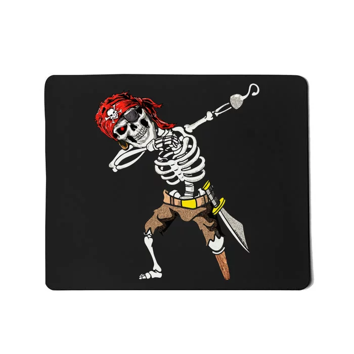 Dabbing Skeleton Pirate Halloween Jolly Roger Pirate Mousepad