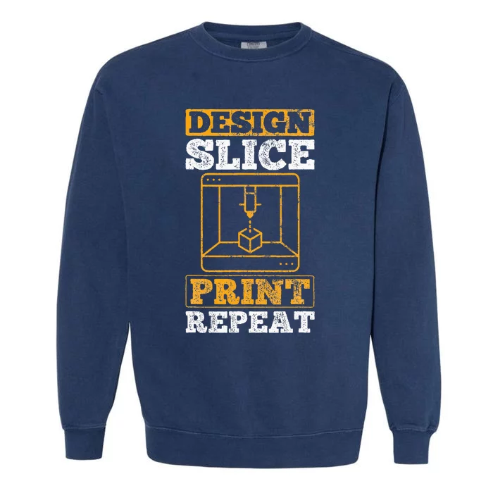 Design Slice Print Repeat 3D Printer 3D Printing Garment-Dyed Sweatshirt