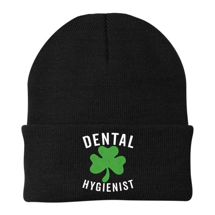 Dental St Patricks Day Shamrock Dental Hygienist Dentist Gift Knit Cap Winter Beanie