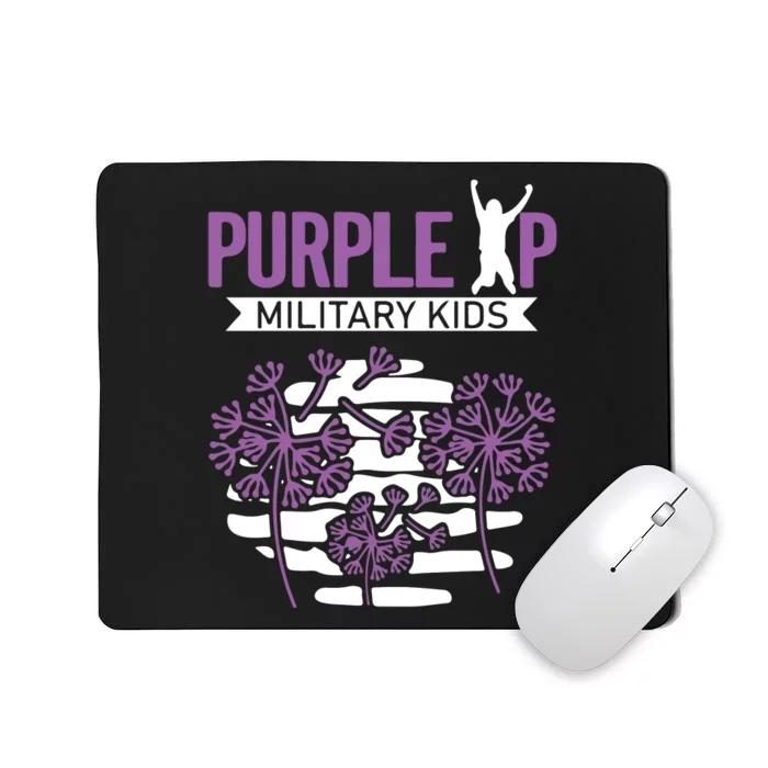 Dandelion Speading Purple Up Proud Of Military Children Mousepad