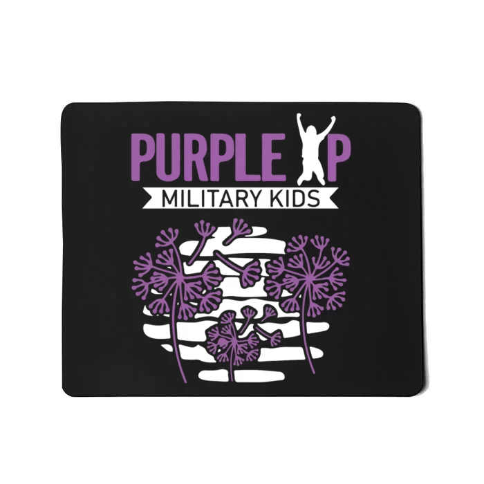 Dandelion Speading Purple Up Proud Of Military Children Mousepad