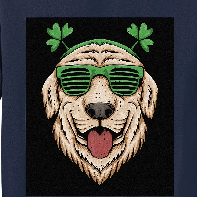 Dog Saint Patrick Day Labrador Retriever Eyeglasses St Patty Tall Sweatshirt