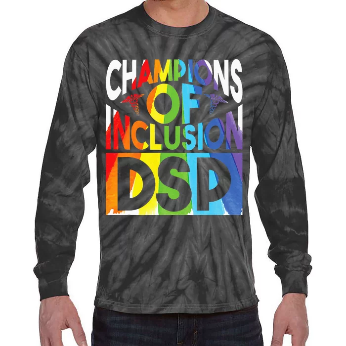 Direct Support Professional Dsp Worker Nurse Cute Dsp Tie-Dye Long Sleeve Shirt