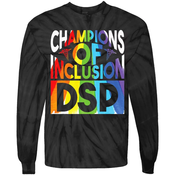 Direct Support Professional Dsp Worker Nurse Cute Dsp Tie-Dye Long Sleeve Shirt