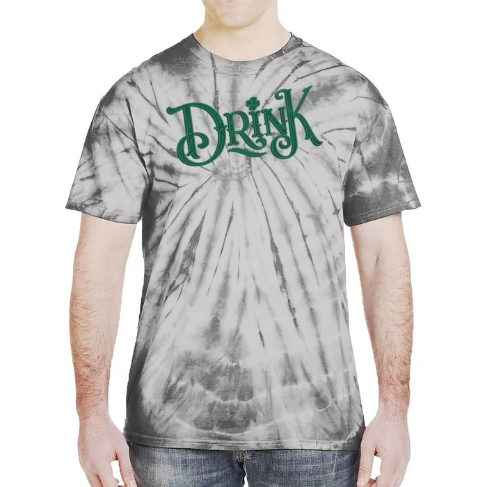 Drink St Patricks Day Festive Tie-Dye T-Shirt