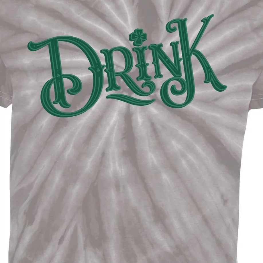 Drink St Patricks Day Festive Kids Tie-Dye T-Shirt