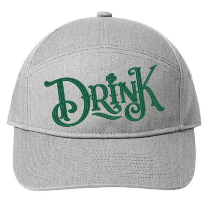 Drink St Patricks Day Festive 7-Panel Snapback Hat