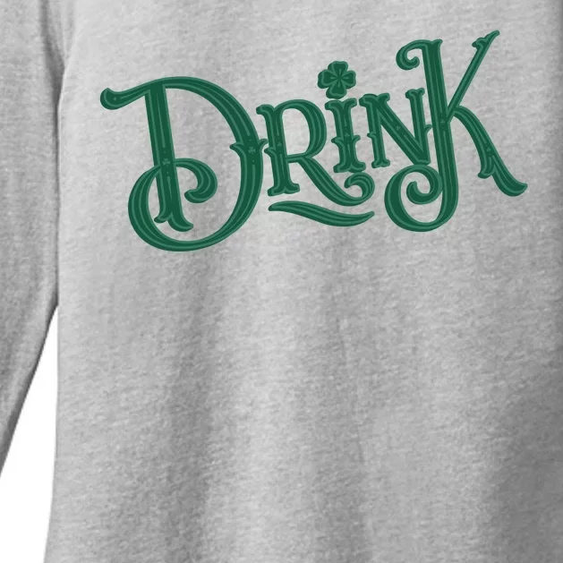 Drink St Patricks Day Festive Womens CVC Long Sleeve Shirt