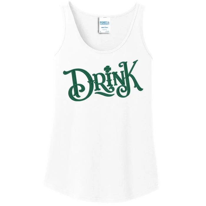 Drink St Patricks Day Festive Ladies Essential Tank