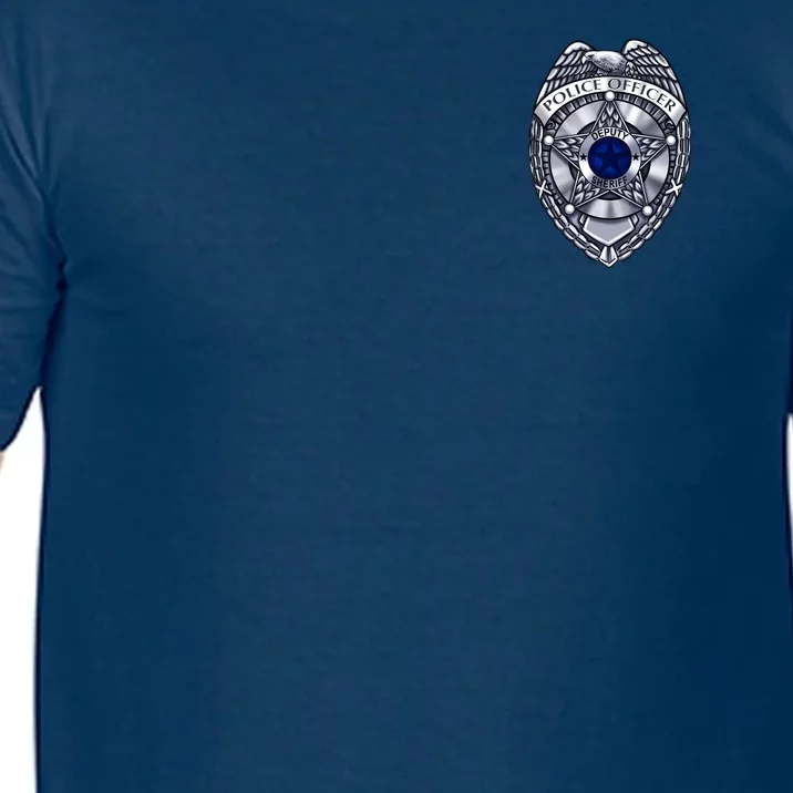 Deputy Sheriff Police Badge Pocket Logo Comfort Colors T-Shirt