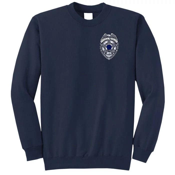 Deputy Sheriff Police Badge Pocket Logo Tall Sweatshirt