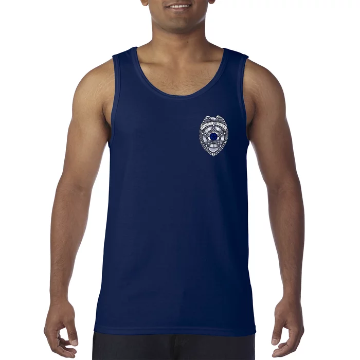 Deputy Sheriff Police Badge Pocket Logo Tank Top