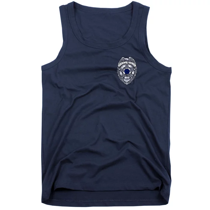 Deputy Sheriff Police Badge Pocket Logo Tank Top