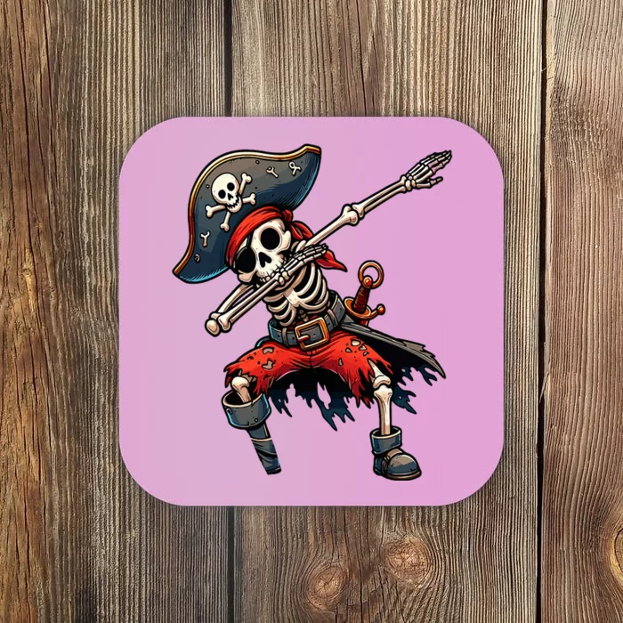 Dabbing Skeleton Pirate Coaster