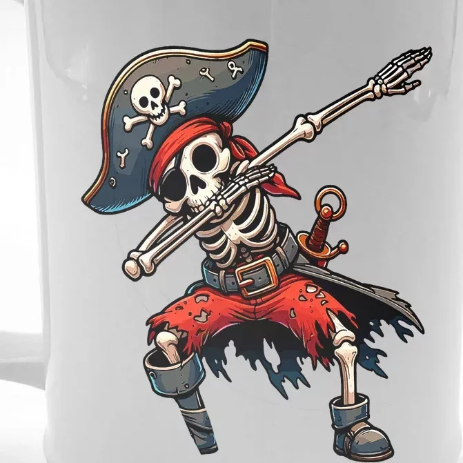 Dabbing Skeleton Pirate Front & Back Beer Stein