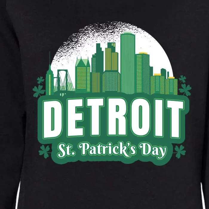 Detroit St Patricks Day Womens California Wash Sweatshirt