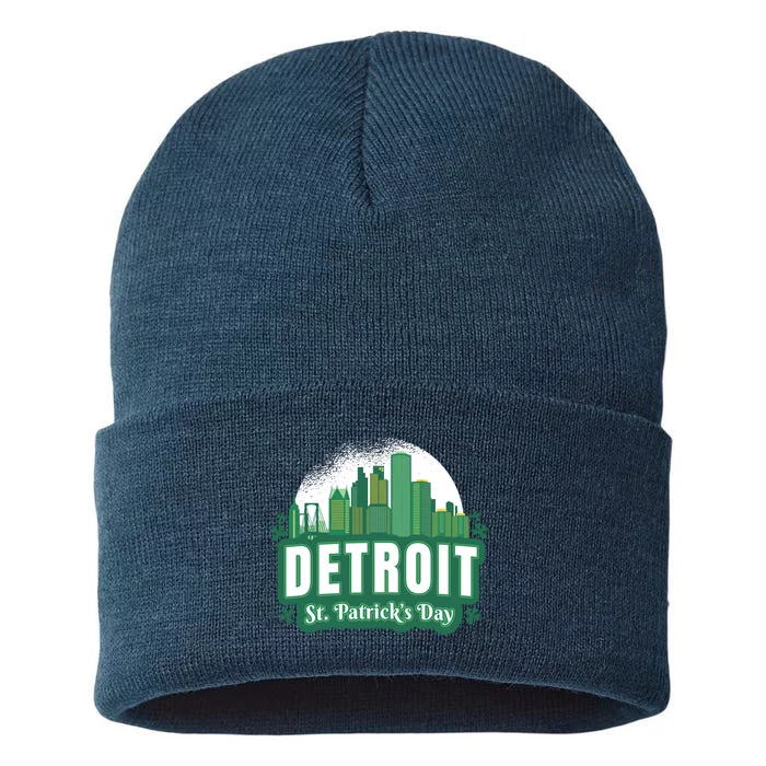 Detroit St Patricks Day Sustainable Knit Beanie