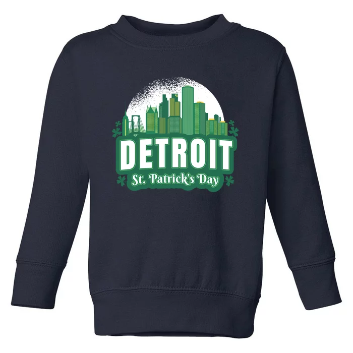 Detroit St Patricks Day Toddler Sweatshirt