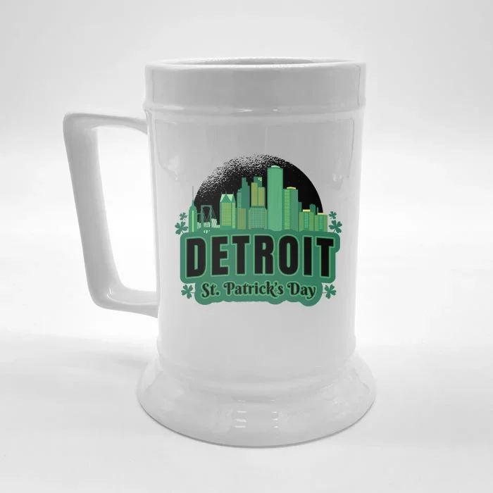 Detroit St Patricks Day Front & Back Beer Stein