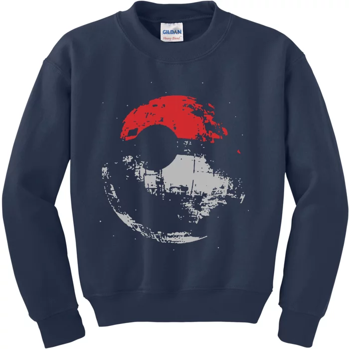 TeeShirtPalace Death Star Pokeball Kids Sweatshirt