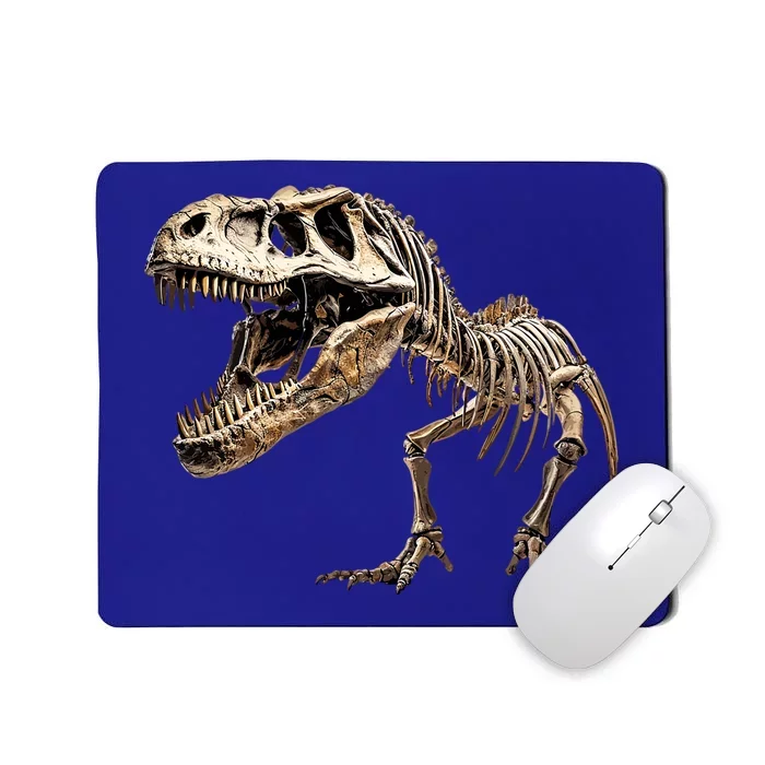 Dinosaur Skeleton Prehistoric Scary T Rex Dino Funny Gift Mousepad