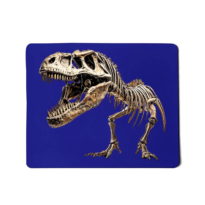 Dinosaur Skeleton Prehistoric Scary T Rex Dino Funny Gift Mousepad