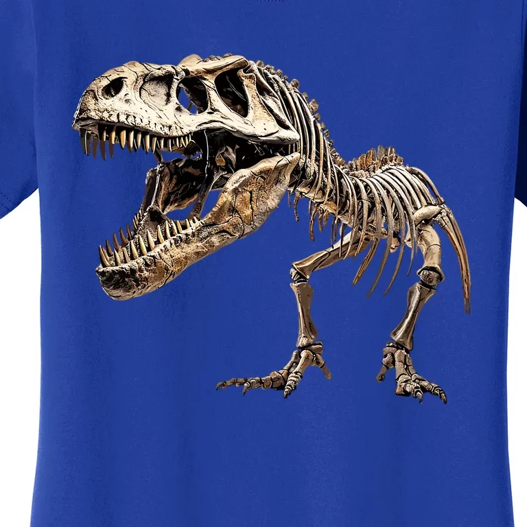 Dinosaur Skeleton Prehistoric Scary T Rex Dino Funny Gift Women's T-Shirt