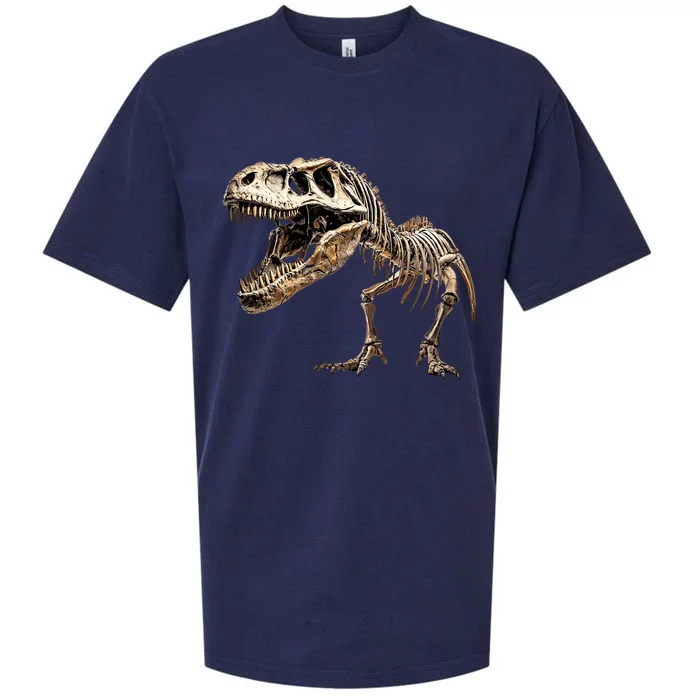 Dinosaur Skeleton Prehistoric Scary T Rex Dino Funny Gift Sueded Cloud Jersey T-Shirt