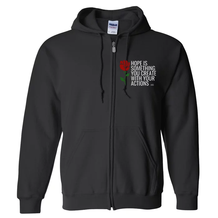 Democratic Socialist Political Change Full Zip Hoodie