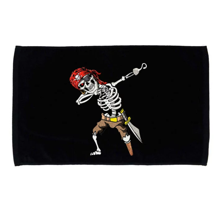 Dabbing Skeleton Pirate Halloween Kids Jolly Roger Pirate Microfiber Hand Towel